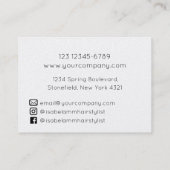 ミニマル美容師 名刺 (裏面)