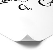 ミニマル聖なる書物、 経典カードと結婚ギフトのサイン ポスター (角)