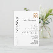 ミニマル脚卒業パーティーのディナーメニュー メニュー (スタンド正面)