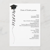 ミニマル脚卒業パーティーのディナーメニュー メニュー (正面)