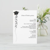 ミニマル脚卒業パーティーのディナーメニュー メニュー (スタンド正面)