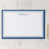 ミニマル脚本ネイビーブルー2モノグラ縁どム ペーパーパッド (インサイチュ)