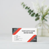ミニマル自動ガラス修理 名刺 (スタンド正面)