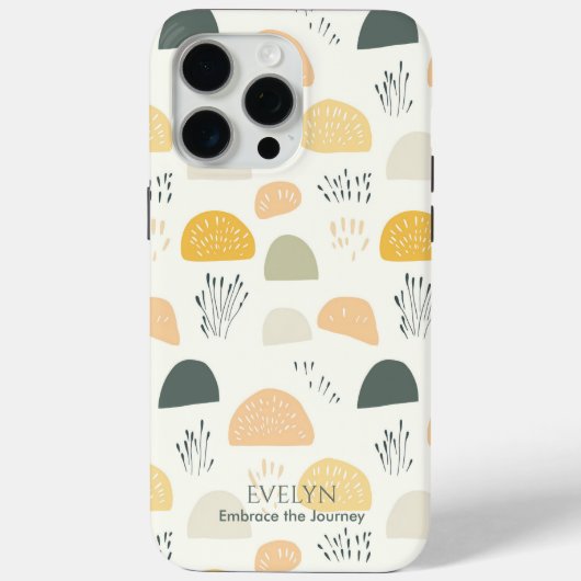 ミニマル自然インスパイア- - Boho Pattern Case-Mate iPhoneケース (裏面)