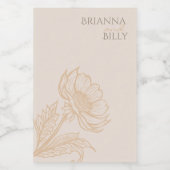 ミニマル自然フローラキャンドルラベル フードラベル (シングルラベル)