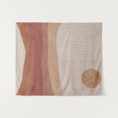 ミニマル自然リストーン抽象芸術ランドスケープ タペストリー (正面(横))