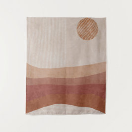 ミニマル自然リストーン抽象芸術ランドスケープ タペストリー