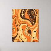 ミニマル自然抽象芸術 キャンバスプリント (正面)