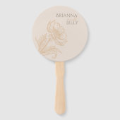 ミニマル自然結婚フローラのファン ハンドファン (正面)