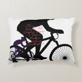 ミニマル自転車アート - アクセントクッション