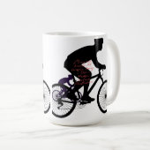 ミニマル自転車アート コーヒーマグカップ (正面右)