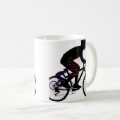 ミニマル自転車アート コーヒーマグカップ (正面右)