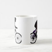 ミニマル自転車アート コーヒーマグカップ (中央)