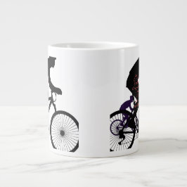 ミニマル自転車アート ジャンボコーヒーマグカップ