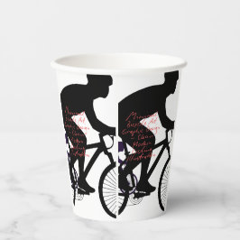 ミニマル自転車アート 紙コップ
