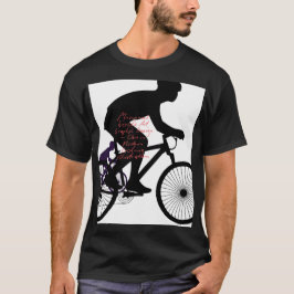 ミニマル自転車アート Tシャツ