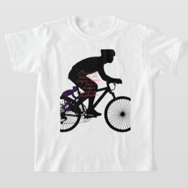 ミニマル自転車アート - Tシャツ
