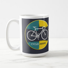 ミニマル自転車イラスト – コーヒーマグカップ