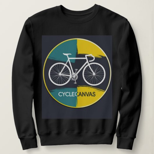 ミニマル自転車イラスト - スウェットシャツ (デザイン正面)