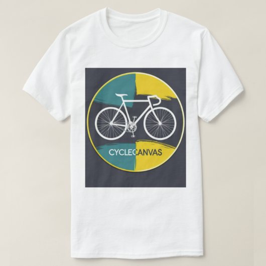 ミニマル自転車イラスト –  Tシャツ (デザイン正面)