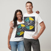 ミニマル自転車イラスト –  Tシャツ (ユニセックス)