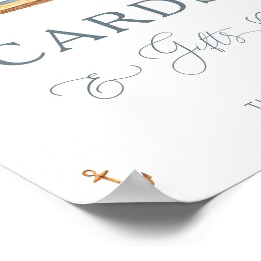 ミニマル航海のリストの帆船カードとギフト ポスター (角)