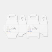 ミニマル航海の帆船ベイビーシャワーアホイボーイ フェイバーボックス (折り畳みなし)