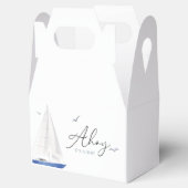 ミニマル航海の帆船ベイビーシャワーアホイボーイ フェイバーボックス (オープン)