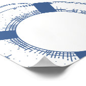 ミニマル航海の魚釣りベビーシャワーへようこそ ポスター (角)