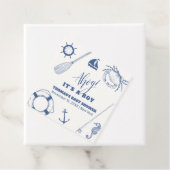 ミニマル航海の魚釣りボーイベビーシャワー フェイバータグ (インサイチュ)