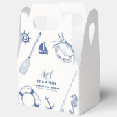 ミニマル航海の魚釣りボーイベビーシャワー フェイバーボックス (見開き)