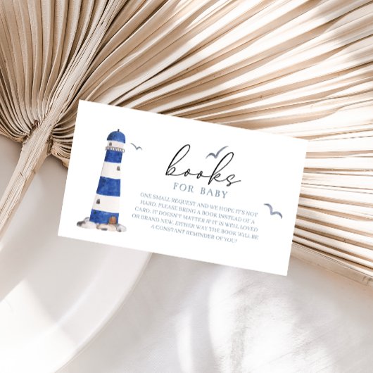 ミニマル航海のSailboat Ahoy Boy Books Forベビー エンクロージャーカード