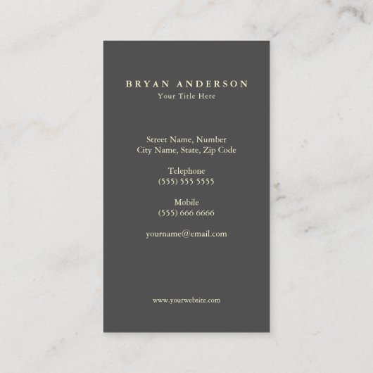 ミニマル航空名刺 名刺 (裏面)