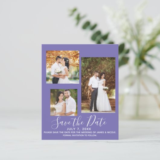 ミニマル色モダンの写真の日付の保存 (スタンド正面)