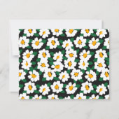 ミニマル花スタイリッシュトレンディーモダンノートカード ノートカード (裏面)