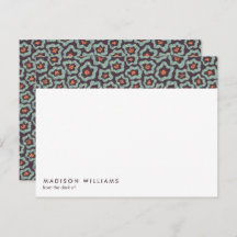 ミニマル花スタイリッシュトレンディーモダンノートカード