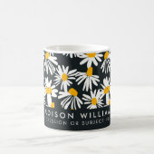 ミニマル花モダンコーヒーマグ コーヒーマグカップ (中央)