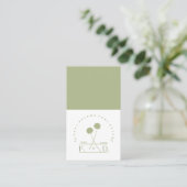 ミニマル花屋ビジネス 名刺 (スタンド正面)