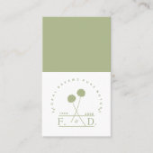 ミニマル花屋ビジネス 名刺 (正面)