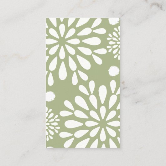 ミニマル花屋ビジネス 名刺 (裏面)