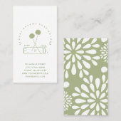 ミニマル花屋ビジネス 名刺 (正面/裏面)