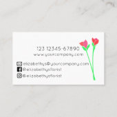 ミニマル花屋 名刺 (裏面)