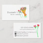 ミニマル花屋 名刺 (正面/裏面)