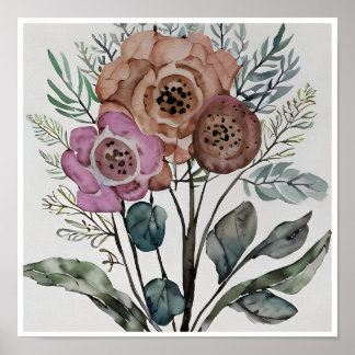 ミニマル花束 ポスター