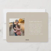 ミニマル花柄フレームクリスマスカード シーズンカード (裏面)