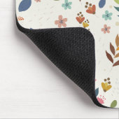 ミニマル花柄 マウスパッド (コーナー)