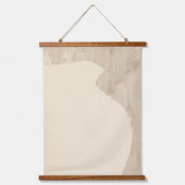 ミニマル花瓶シルエット 吊り下げ型タペストリー (正面)