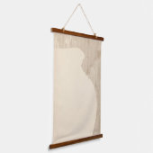 ミニマル花瓶シルエット 吊り下げ型タペストリー (傾斜あり)