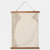 ミニマル花瓶シルエット 吊り下げ型タペストリー (正面2)