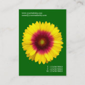 ミニマル花 – 毛布の花 – 草の緑 名刺 (裏面)